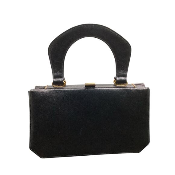 Vintage Susan Gail Purse Women’s One Size Small Textured Leather Bag Two Handles - Picture 1 of 7